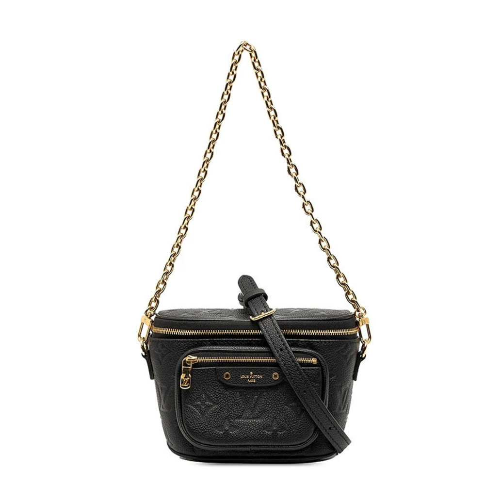Louis Vuitton Empreinte Bum Bag Handbag Shoulder Noir Black Leather
